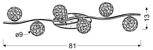 Starlet listwa 6x40W G9 chrom/transparent na Arena.pl