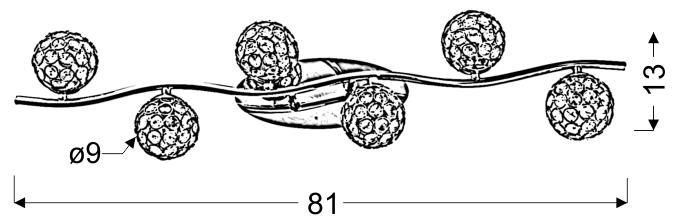Starlet listwa 6x40W G9 chrom/transparent zdjęcie 2
