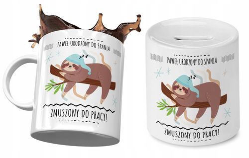 Dla Pawła Zestaw Kubek + Skarbonka Na Prezent Z Nadrukiem Ze Zdjęciem na Arena.pl