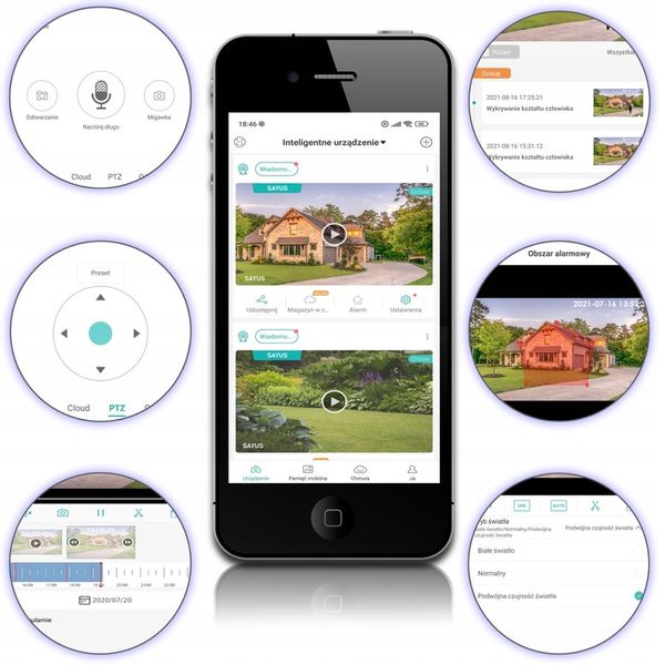 OBROTOWA KAMERA ZEWNĘTRZNA IP WIFI ICSEE ZOOM DWA OBIEKTYWY ULTRA HD 3MPx zdjęcie 3