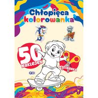 Kolorowanka. Chłopięca + 50 Naklejek Malowanka dla Dzieci