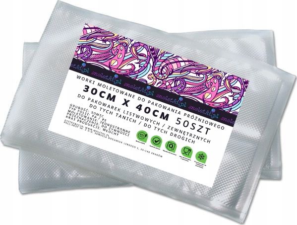 30x40 WORKI MOLETOWANE DO PAKOWANIA PRÓZNIOWEGO zdjęcie 1