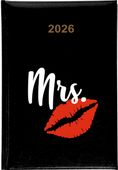 Kalendarz A5 2026 tygodniowy KSIĄŻKOWY PREZENT TWÓJ NAPIS MRS NADRUK uv