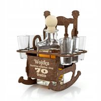 Karafka kieliszki zestaw prezent na URODZINY 70