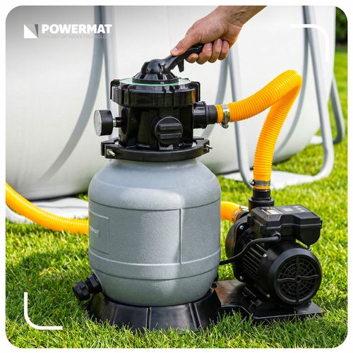 POMPA PIASKOWA DO BASENU FILTRUJĄCA DO BASENÓW 7900l/h FILTR TIMER LCD 250W na Arena.pl