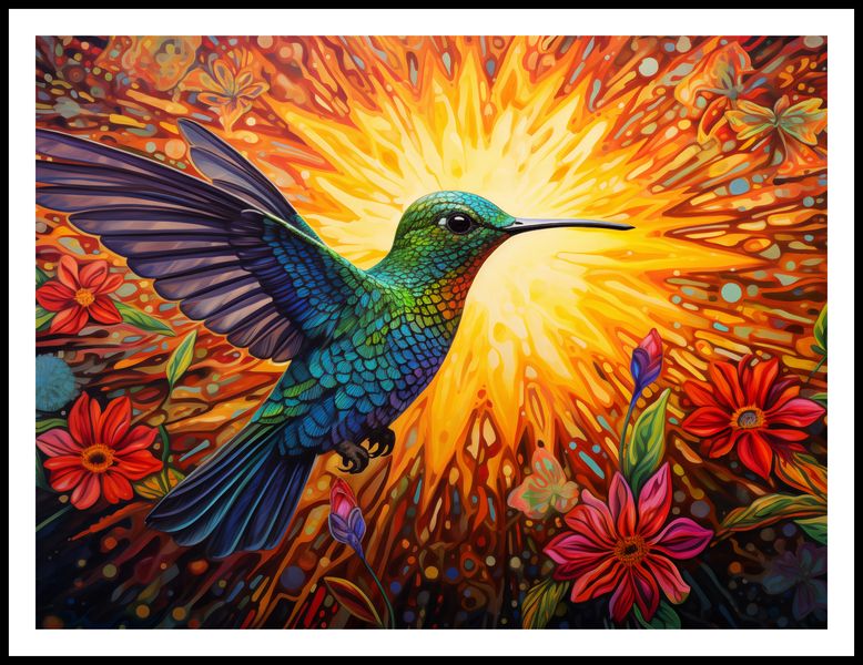 Plakat 100x75cm Koliber Barw zdjęcie 3