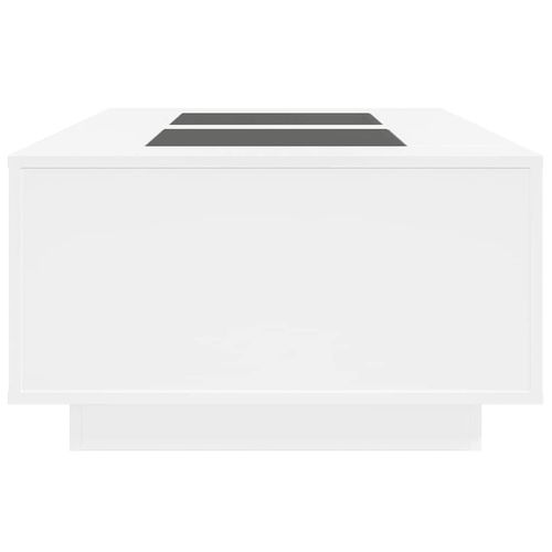 Stolik kawowy z LED Infinity, biały, 116x69x40 cm na Arena.pl