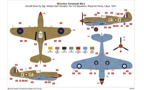 Airfix Curtiss Tomahawk Mk.IIB na Arena.pl