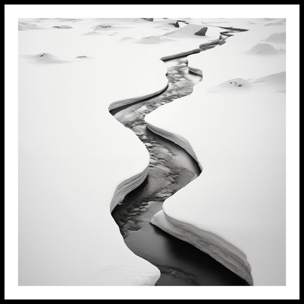 Plakat 60x60cm Szczeliny Mrozu zdjęcie 3