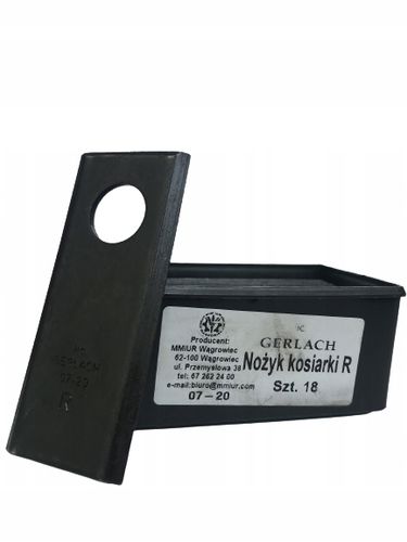 NÓŻ NOŻYK R DO KOSIARKI ROTACYJNEJ 18SZT Z-069 GERLACH na Arena.pl