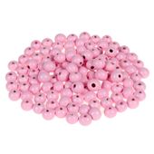 Drewniane koraliki KULA 8mm 120szt. różowy jasny