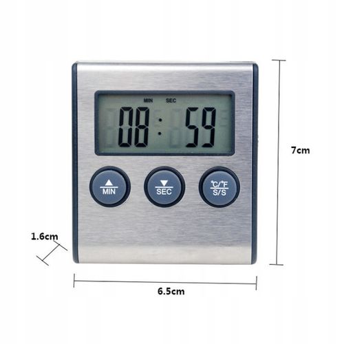 TERMOMETR DO WĘDZARNI Pieczenia GRILLA SONDA TIMER na Arena.pl