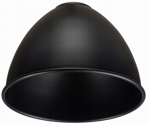 Klosz metalowy czarny okrągły stożek loft E27 na Arena.pl