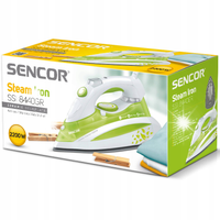 Lekkie żelazko parowe 2200W 380ml funkcja samoczyszczenia Sencor SSI 8440GR