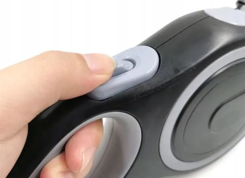 Smycz Automatyczna Dla Dużego Psa Taśma Z Blokadą 5M Dla Psa Mocna 20 Kg na Arena.pl