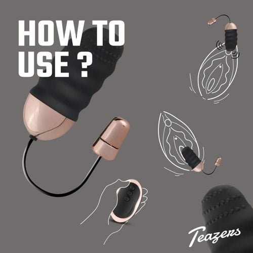 teazers ribbed vibrating egg with remote control na Arena.pl