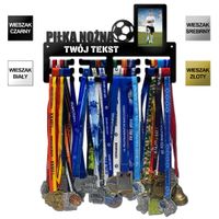 Wieszak na medale z ramką na zdjęcie PIŁKA NOŻNA 12 WZORÓW 4 KOLORY 3.4