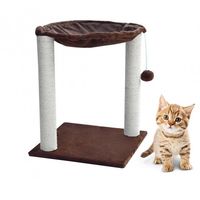 LEGOWISKO KOTA HAMAK DRAPAK PLUSZOWE STABILNE BRĄZOWE