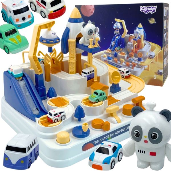 WOOPIE Interaktywny Tor Samochodowy "Kosmiczna Przygoda Pandy" zdjęcie 1