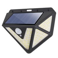 Lampa ścienna solarna 166 SMD 1200lm z czujnikiem ruchu i zmierzchu