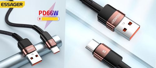 Kabel USB 6A Typ C QC 66W do HUAWEI XIAOMI SAMSUNG na Arena.pl