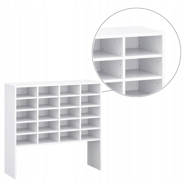 Regał na obuwie buty szafka kolor biały 104x100x33 zdjęcie 4