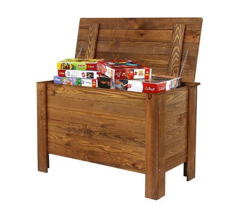 Skrzynia sosnowa skrzynia ogrodowa kufer na zabawki siedzisko pojemnik EKO na Arena.pl