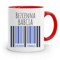 Kubek Czerwony Dla Babci Bezcenna Babcia Z Nadrukiem Ze Zdjęciem