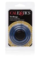 pierścienie erekcyjne tri rings calexotics silikonowe niebieskie