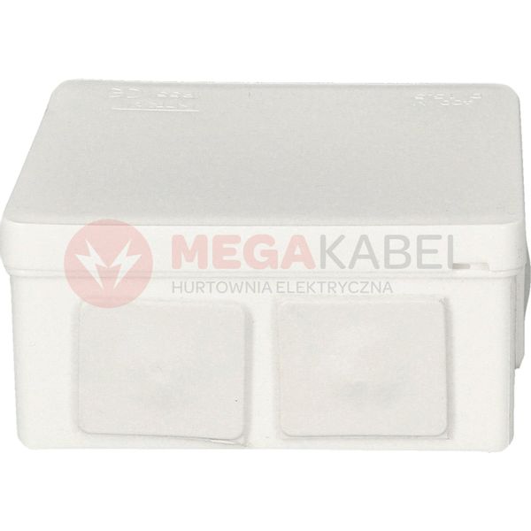 Puszka biała n/t 80x80x32 IP55 guma 002-01 ViPlast zdjęcie 4