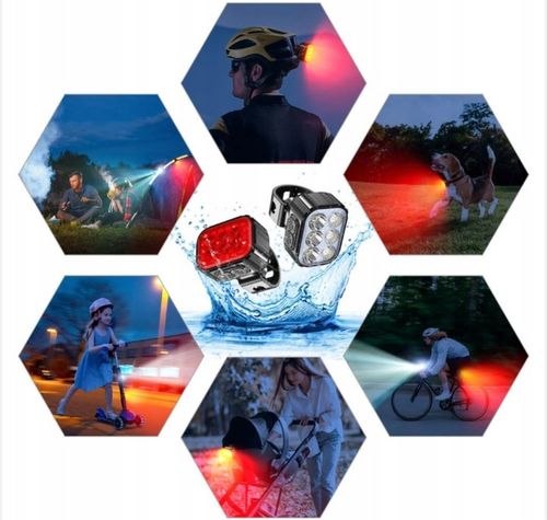 2x lampka rowerowa SPECTER IGO 500lm przód tył NEW na Arena.pl