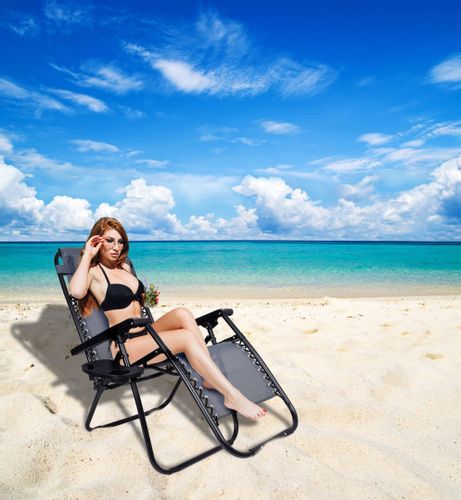 Leżak ogrodowy Orion Zero Gravity szary na Arena.pl