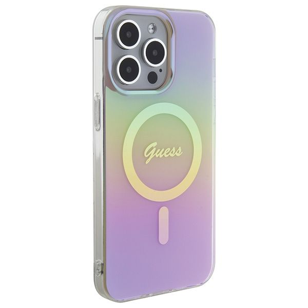 Etui Guess do iPhone 15 Pro, Różowy, MagSafe zdjęcie 4