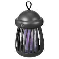 WYTRZYMAŁA, CIEMNOSZARA LAMPA OWADOBÓJCZA DO OGRODU I NA PODWÓRKO