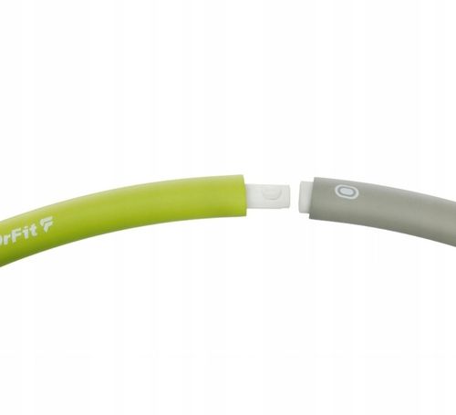 DrFit Hula Hop klasyczne składane odchudzające cardio ø100cm szaro-zielone na Arena.pl