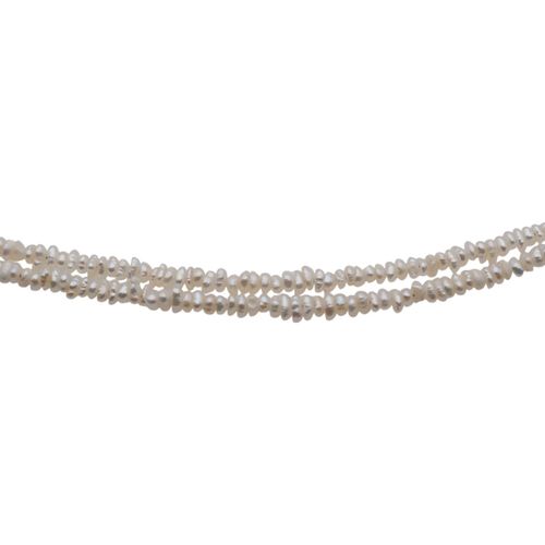 Naszyjnik - Białe Perły hodowane i srebro złocone na Arena.pl