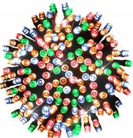 LAMPKI CHOINKOWE 500 LED ZEWNĘTRZNE EFEKTY FLASH STAŁE WIELOKOLOROWE