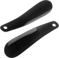 łyżka do butów plastikowa, czarna, krótka, podróżna, 16cm
