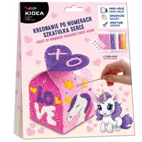 kreowanie po numerach szkatułka serce kidea