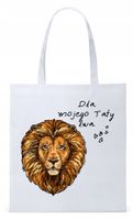 Dla Taty Tatusia Prezent Torba Eco Biała Shopper Z Nadrukiem Ze Zdjęciem