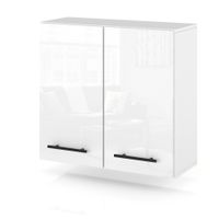 szafka kuchenna wisząca modułowa duża nowoczesna 80cm spremium biały połysk