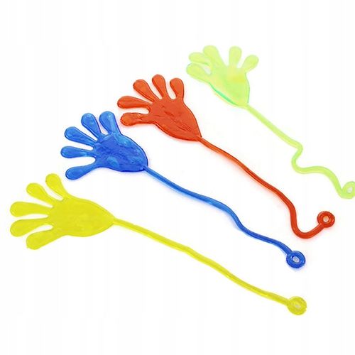 20x PACŁAPKA ŻELOWA ŁAPKA RĄCZKA MEGA LEPKA KLEJĄCA STICKY TOY PRANK ŻART na Arena.pl