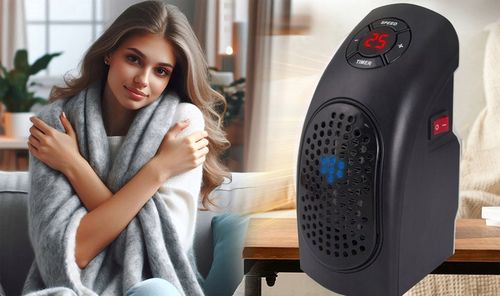 MINI GRZEJNIK ELEKTRYCZNY OGRZEWACZ FARELKA 400W HANDY HEATER na Arena.pl