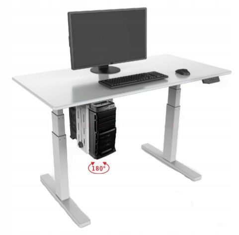 Uchwyt na komputer PC stacjonarny pod biurko blat SPB-101B (czarny) zdjęcie 3