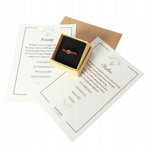 PIERŚCIONEK RUBIN - rozmiary - kamień naturalny - PREZENT Pasja na Arena.pl