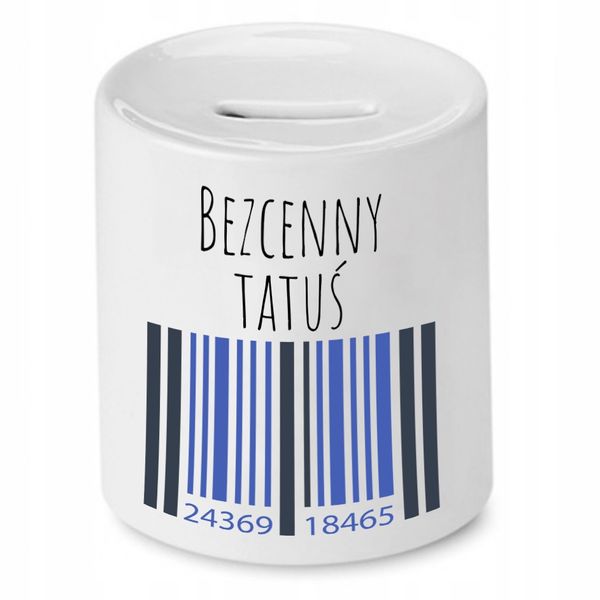 Skarbonka Dla Taty Bezcenny Tatuś Prezent Z Nadrukiem Ze Zdjęciem zdjęcie 1