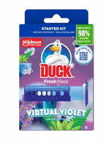 DUCK WC DISCS 36ML 6 SZT VIRTUAL VIOLET – KRĄŻKI ŻELOWE DO WC – STARTER