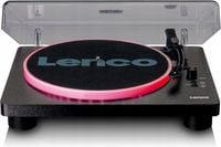 Gramofon LENCO LS-50LEDBK z głośnikami LED USB napęd pasowy 33, 45 i 78 obr