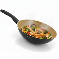 Patelnia WOK 28 cm Aluminiowa Indukcja Florina AmVegan by Gessler Non-stick