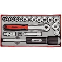 zestaw kluczy nasadowych z chwytem 3/8'', 19el. - l-03520103